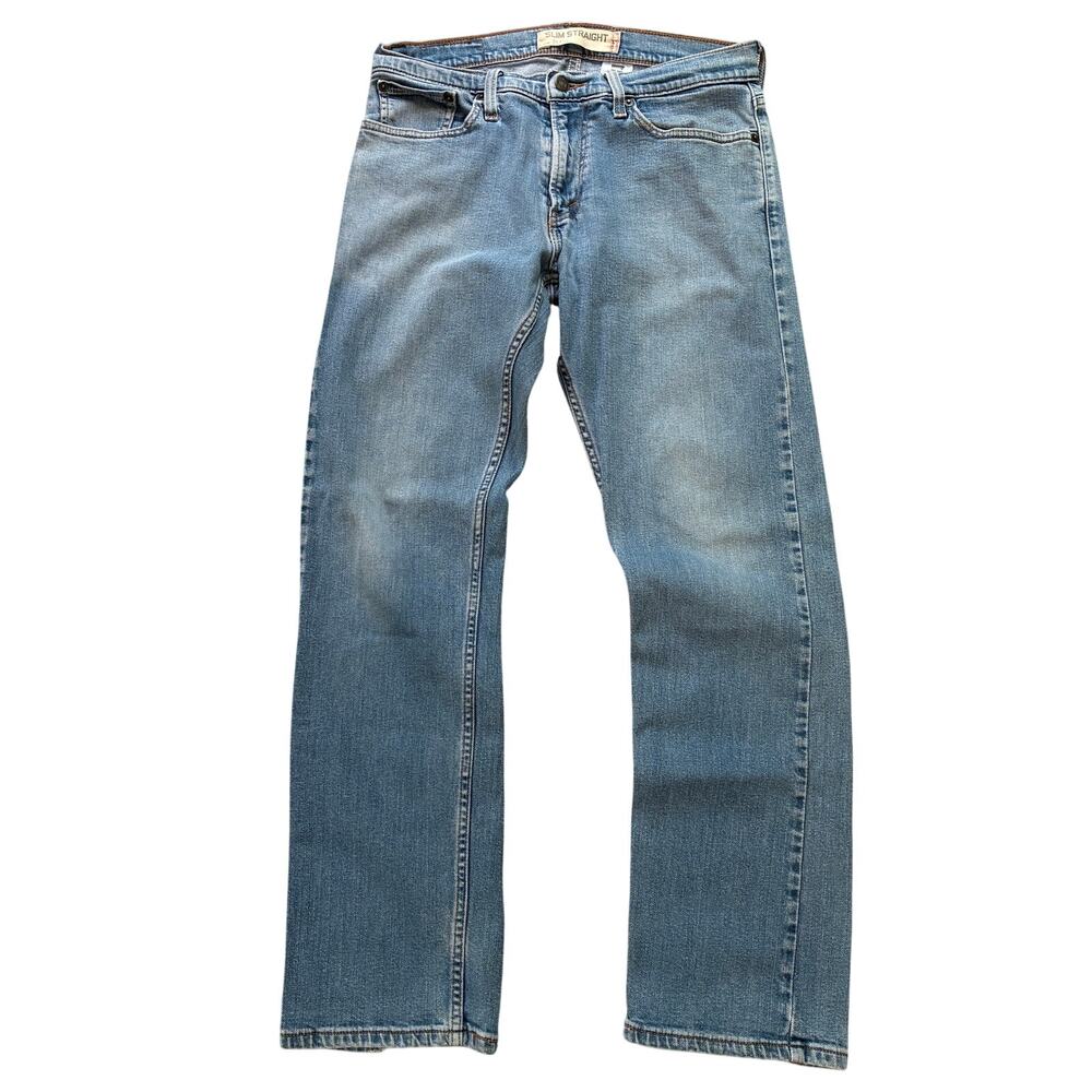 Vintage Levi's 514 Slim Straight Jeans Men's 32x32 Blue Medium Wash 2005 Y2k